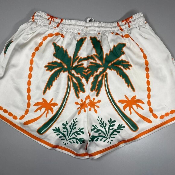 Seven Wonders Women’s Octavia Cabanna Sand Tropical Print Shorts Size M Off-Whit - Picture 2 of 8